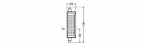 Ledvance LED-Lampe 118mm 827, 118mm LEDLINE11815018.2827