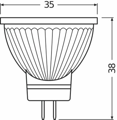 Ledvance LED-Reflektorlampe MR11 GU4, 927, dim, 36Gr. LEDMR113536D4.5W927P