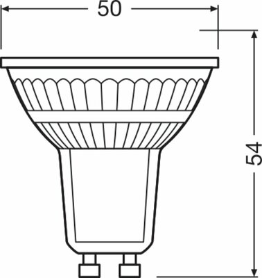 Ledvance LED-Reflektorlampe PAR16 GU10, 827, 36Gr. LEDP165036GLD4.5827S