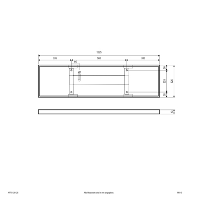 EVN Lichttechnik LED-Deckenanbaupanel APTU120125