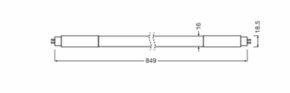 Ledvance LED-Tube T5 f.Netzspannung 830, 849mm TUBET5ACHE21P 10W830