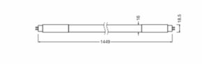 Ledvance LED-Tube T5 f.Netzspannung 840, 1449mm TUBET5ACHO49P 26W840