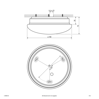 EVN Lichttechnik LED-Anbauleuchte L180080125