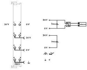 WAGO GmbH & Co. KG Potentialeinspeisung DC24V, Busnetzteil 750-613
