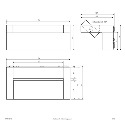 EVN Lichttechnik LED-Wandleuchte IP65 WAV65100102