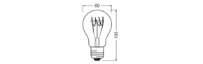 Ledvance LED-Lampe E27 2700K, dimmbar 1906CLASSICADIM404.8