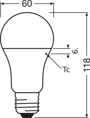 Ledvance LED-Lampe E27 865 CLAS A 13W865FR E27