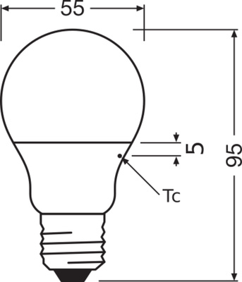 Ledvance LED-Lampe E27 865 CLAS A 4.9W865FR E27