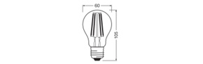 Ledvance LED-Lampe E27 4000K CLASA100V11W840FILCL