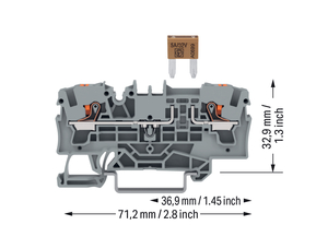 WAGO GmbH & Co. KG 2-Leiter-Sicherungsklemme 2204-1681