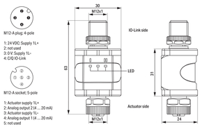 WAGO GmbH & Co. KG 2-Kanal-Analogausgang,IO Link Converter,4 20 765-2703/200-000