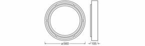 Ledvance Dekorative Leuchtenrahmen weiß SFCIRC#4058075834187