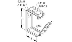 Niedax Sammelhalter Edelstahl (V4A) SHS 30 E5