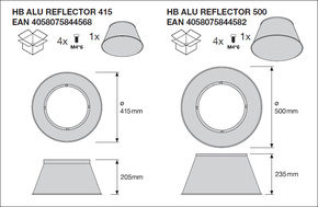 Ledvance LED-Hallenstrahler 840, 110Grad HBDAP150W840 110DEG