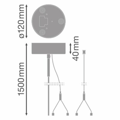 Ledvance Seilaufhängung LN INV SUSP. KIT BK