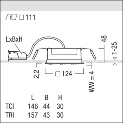 Zumtobel Group LED-Deckeneinbauleuchte 930, weiß SUI DF9Q #62924790