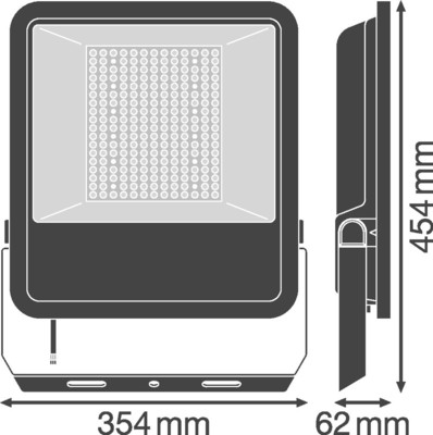 Ledvance LED-Scheinwerfer 3000K asym. FLAREA145W830ASYM