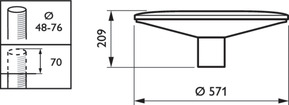 Philips Lighting LED-Mastleuchte 830, Z76 BDP100 LED #18152600