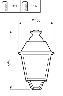 Philips Lighting LED-Mastleuchte 830 BDP651 LED #89202900