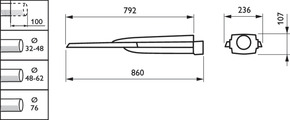 Philips Lighting LED-Mastleuchte 740 BGP761 LED #18221900