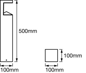 Ledvance LED-Pollerleuchte 50cm ENDURA#4058075477919