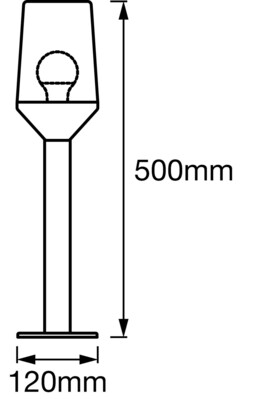 Ledvance Pollerleuchte E27 50cm ENDURA#4058075477995