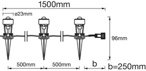 Ledvance LED-Lichterkette Verlängerung 3lg. ENDURA#4058075478510