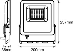 Ledvance LED-Fluter 3000K grau SMART+#4058075474666