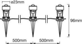 Ledvance LED-Garten-Erw.-Set WiFi, RGBTW, 3tlg. SMART+#4058075478572