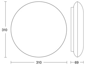 Steinel Sensor-Außenleuchte PRO S 4000K WS DL Vario Quat 068196