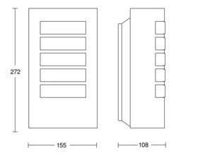 Steinel Außenleuchte ohne Sensor 108 x 155 x 272 mm L 12 anthrazit