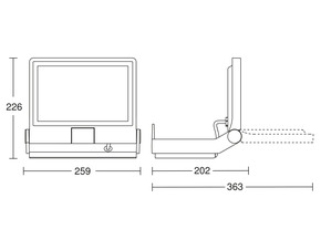 Steinel LED-Strahler ohne Sensor 3000 K XLED PRO ONE Plus