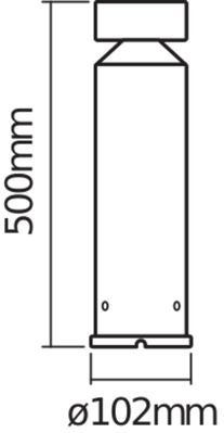 Ledvance LED-Pollerleuchte END.ST.Cyl.500mm6WST