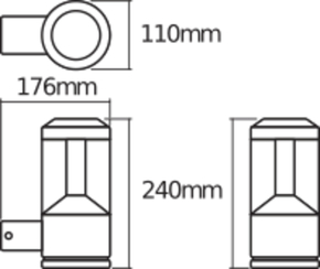 Ledvance LED-Wandleuchte END.ST.Lant.Mod12WDG