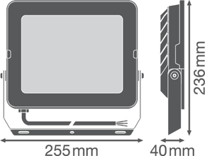 Ledvance LED-Fluter 830, schwarz FLCOMPV90W830SYM100B