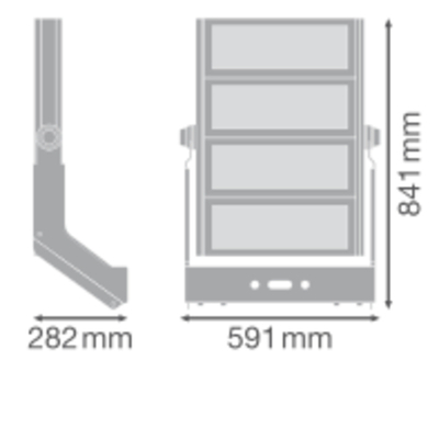 Ledvance LED-Scheinwerfer 757, symm. FLMAXLUM1200W757SY10