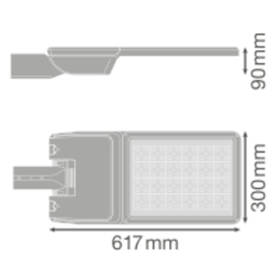 Ledvance LED-Mastleuchte 730, Z48-60 SLFL.LAP110730RW35ST