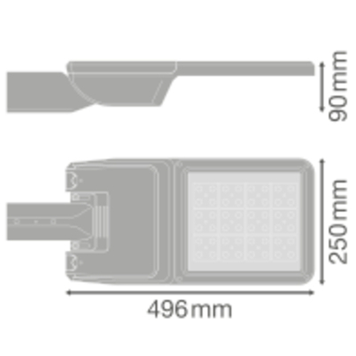 Ledvance LED-Mastleuchte 730, Z48-60 SLFL.MDP58W730RV25ST