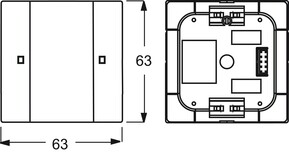 Busch-Jaeger Bedienelement 1-fach elfenbeinweiß 6125/01-82-500