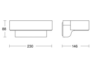 Steinel Außenleuchte ohne Sensor 145 x 230 x 88 mm L 800 C ANT 3000K