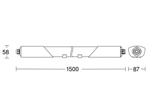 Steinel Innenleuchte ohne Sensor 1600 x 87 x 58 mm RS PRO 5150 C 4000K