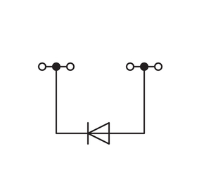 WAGO GmbH & Co. KG Bauelementklemme Diode 1N4007,grau 279-815/281-411