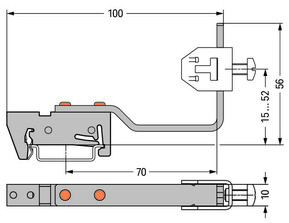 WAGO GmbH & Co. KG Sammelschienenhalter silberfarben 790-350/790-398