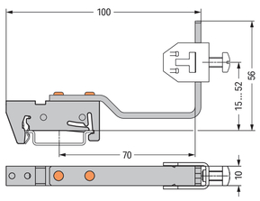 WAGO GmbH & Co. KG Sammelschienenhalter silberfarben 790-350/790-398