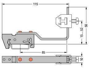 WAGO GmbH & Co. KG Sammelschienenhalter silberfarben 790-360/790-398