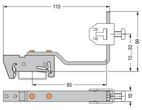 WAGO GmbH & Co. KG Sammelschienenhalter silberfarben 790-362/790-398