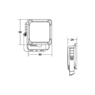 Brumberg Leuchten LED-Fluter 10W, 4000K, schwarz 60811184