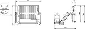 Philips Lighting LED-Scheinwerfer 740, DALI BVP5181720 #55319400