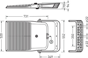 Trilux LED-Strahler 740, DALI, anthrazit LnPlus 70- #8122151