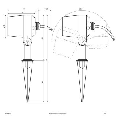 EVN Lichttechnik LED-Spot mit Erdspieß IP65 PLC65081502